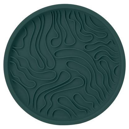Compact 2-in-1 3D Anti-Choking Silicone Slow Feeder Lick Mat Bowl for Dry or Wet Dog Food