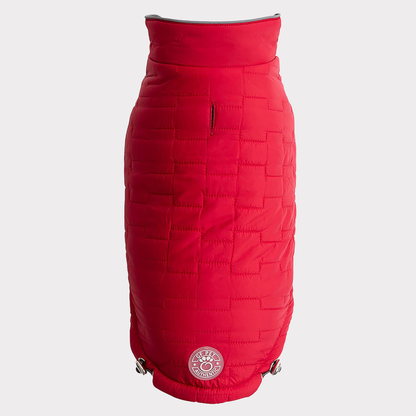 TD GF Classic Reversible ElastoFit Chalet Jacket XS Size Pet Sweater Coat for Dogs Solid Pattern Autumn Season Accessory