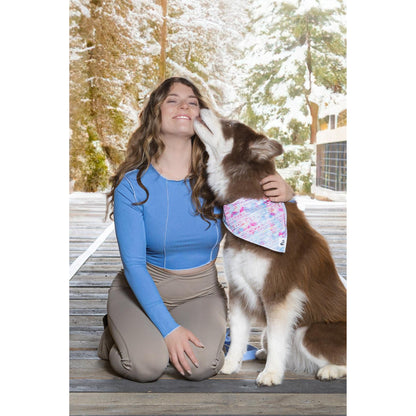 TD Pet Clothes Pink and Blue Tribal Dog Bandana