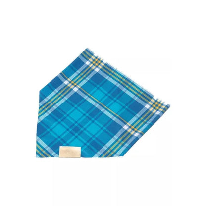 TD Blue Spruce Plaid Dog Bandana Stylish Pet Clothes