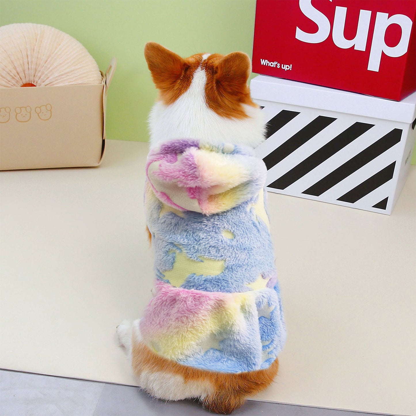 Warm Winter Dog Skirt Soft Velvet Puppy Clothes Reflective Breathable
