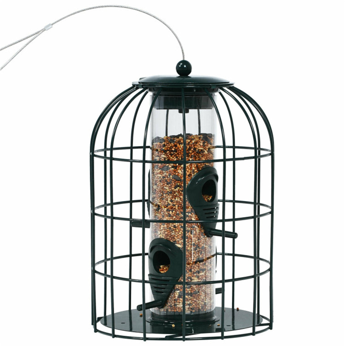 Durable Stainless Steel Green Wild Bird Feeder Long-Lasting and Weatherproof