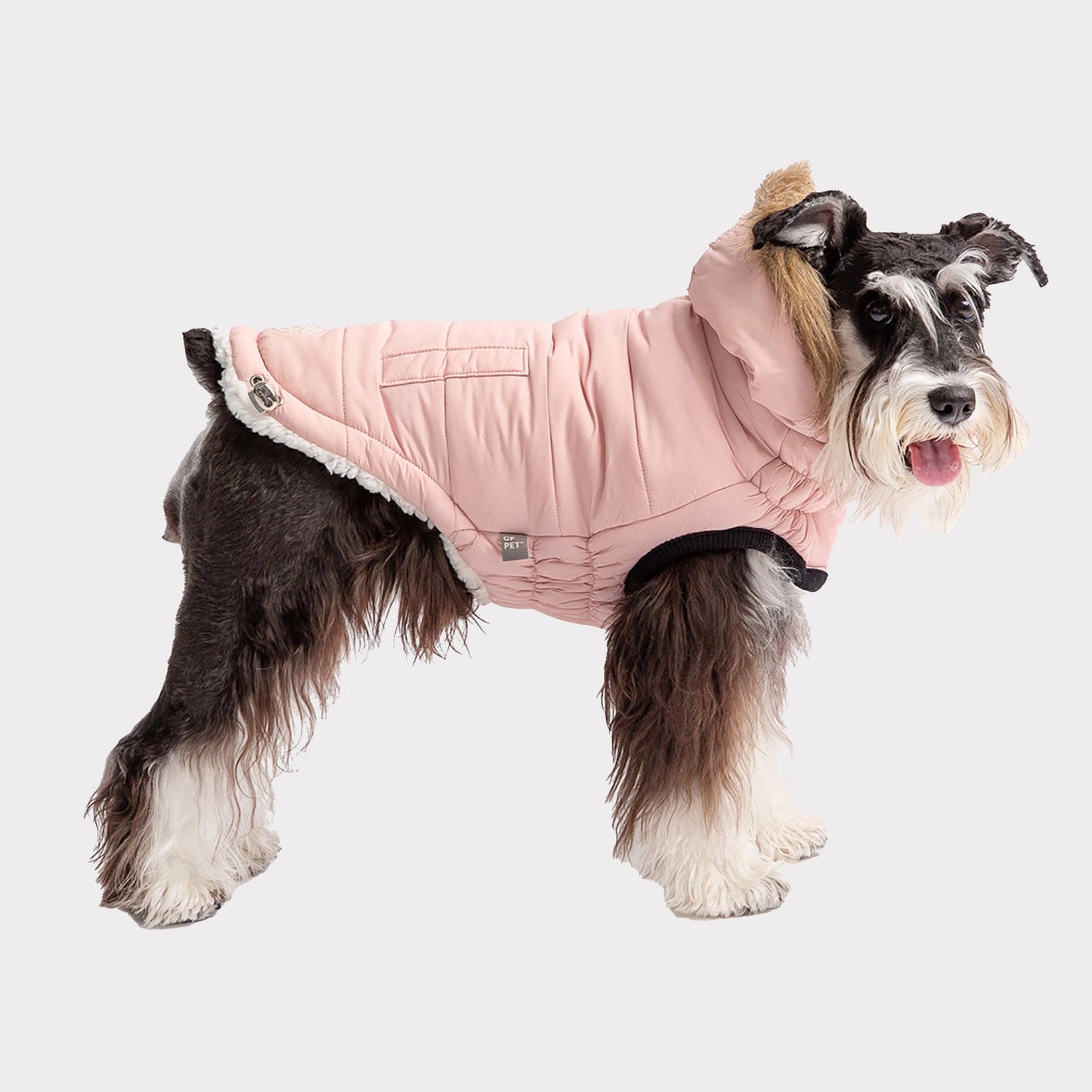 TD GF Luxury Classic Pet ElastoFit Urban Dog Parka XXL Solid Pattern Fleece Trench Coat for Autumn Winter Pet Clothes Accessory