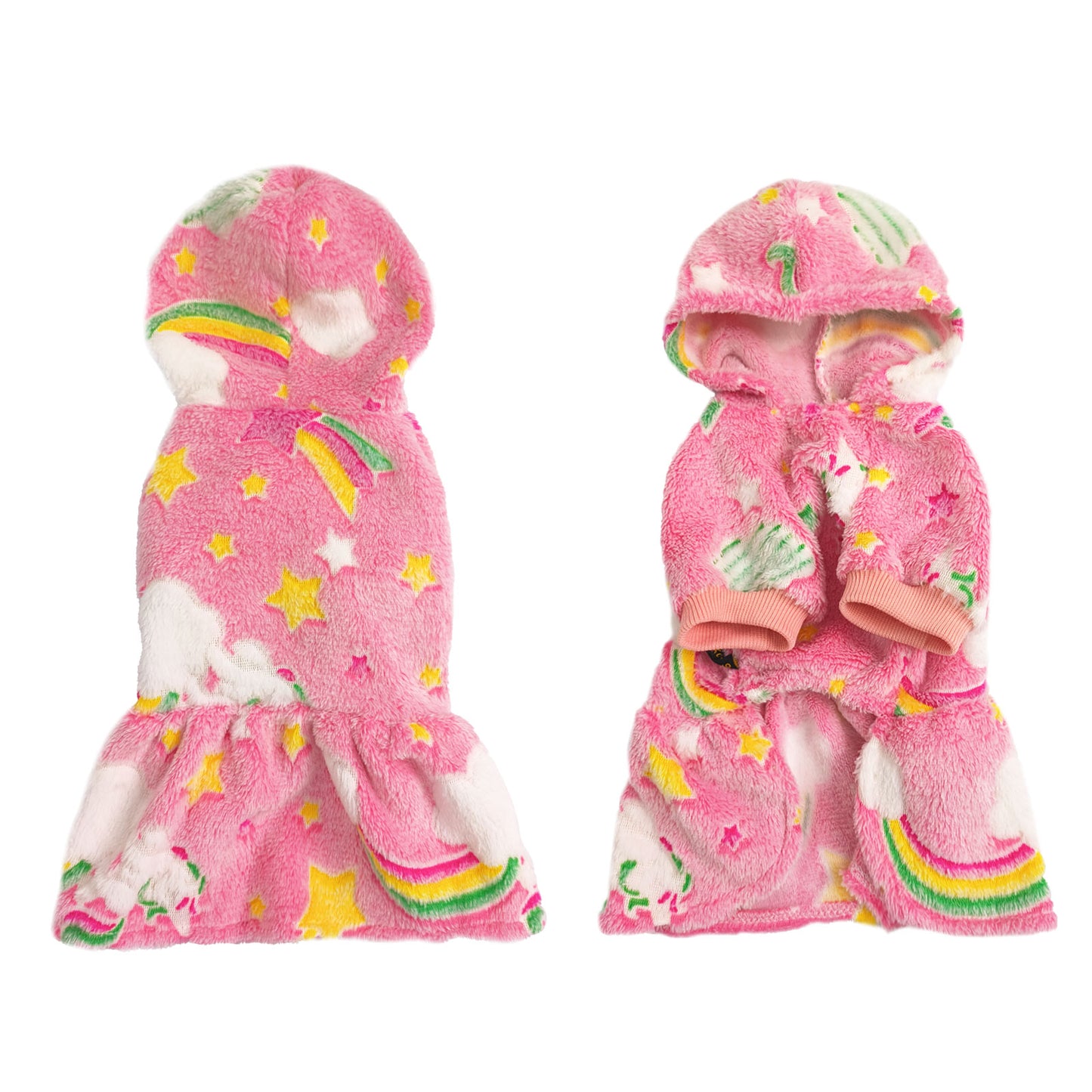 Warm Winter Dog Skirt Soft Velvet Puppy Clothes Reflective Breathable