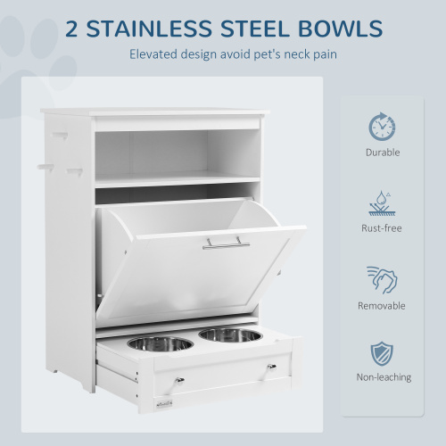 Automatic Pet Feeders Station Lockers FCJ 4L Steel Portable Bowl Feeders for Cats Dogs Animals Power Source Battery Charge