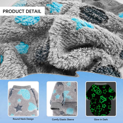 Warm Winter Dog Jumpsuit Soft Velvet Puppy Sweater Reflective Breathable D2008
