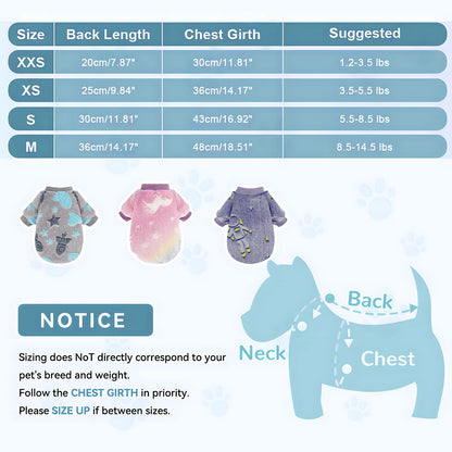 Warm Winter Dog Jumpsuit Soft Velvet Puppy Sweater Reflective Breathable D2008