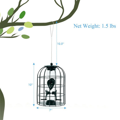 Durable Stainless Steel Green Wild Bird Feeder Long-Lasting and Weatherproof