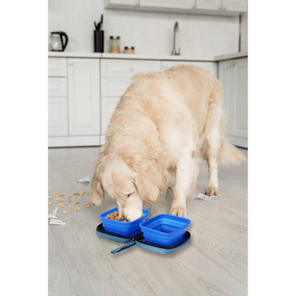 TD Eco-Friendly Collapsible Dog Bowl Travel Silicone Water and Food Bowl for Outdoor Use Cats and Dogs
