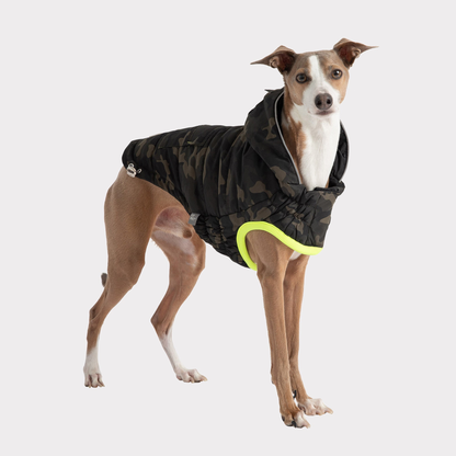 TD GF Pet Recycled Parka Classic XL/XXL Dog Coats Solid Pattern Autumn Winter Accessory Made Polyester Cotton Fleece Cloth