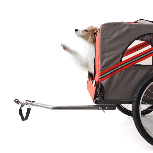 Heavy Duty Outdoor Foldable Utility Pet Stroller Comfortable Bicycle Trailer FCJ Dog Carriers