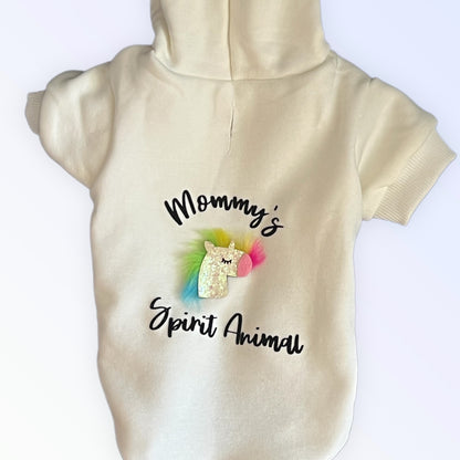 TD Mommy's Spirit Animal Hoodie Stylish Pet Clothes