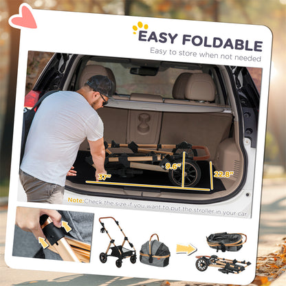 Comfortable Pet Dog Stroller