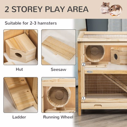 Wooden Hamster Cage