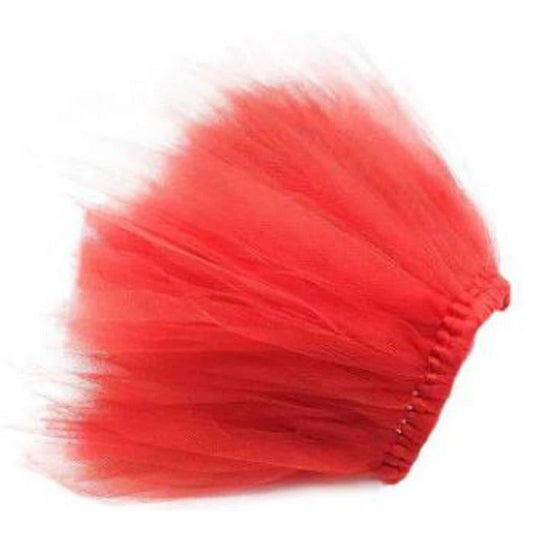TD Christmas Dog Tutu Skirt in Red XS Size Solid Pattern Polyester T-Shirt and Coat Accessory for Halloween Dress up