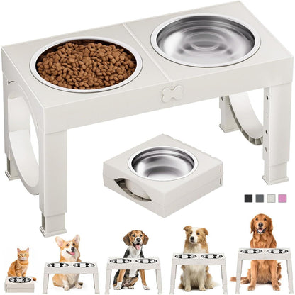 XiaZ Black Dog Bowl Stand - Stylish Pet Supplies