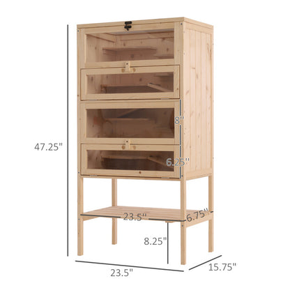 Wooden Hamster Cage Mice Habitat Rat Habitat