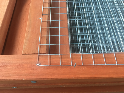 Easy Cleaning Wooden Poultry Hutch Rabbit Cage Waterproof Chicken Coop Hen House with Nesting Box for Yard