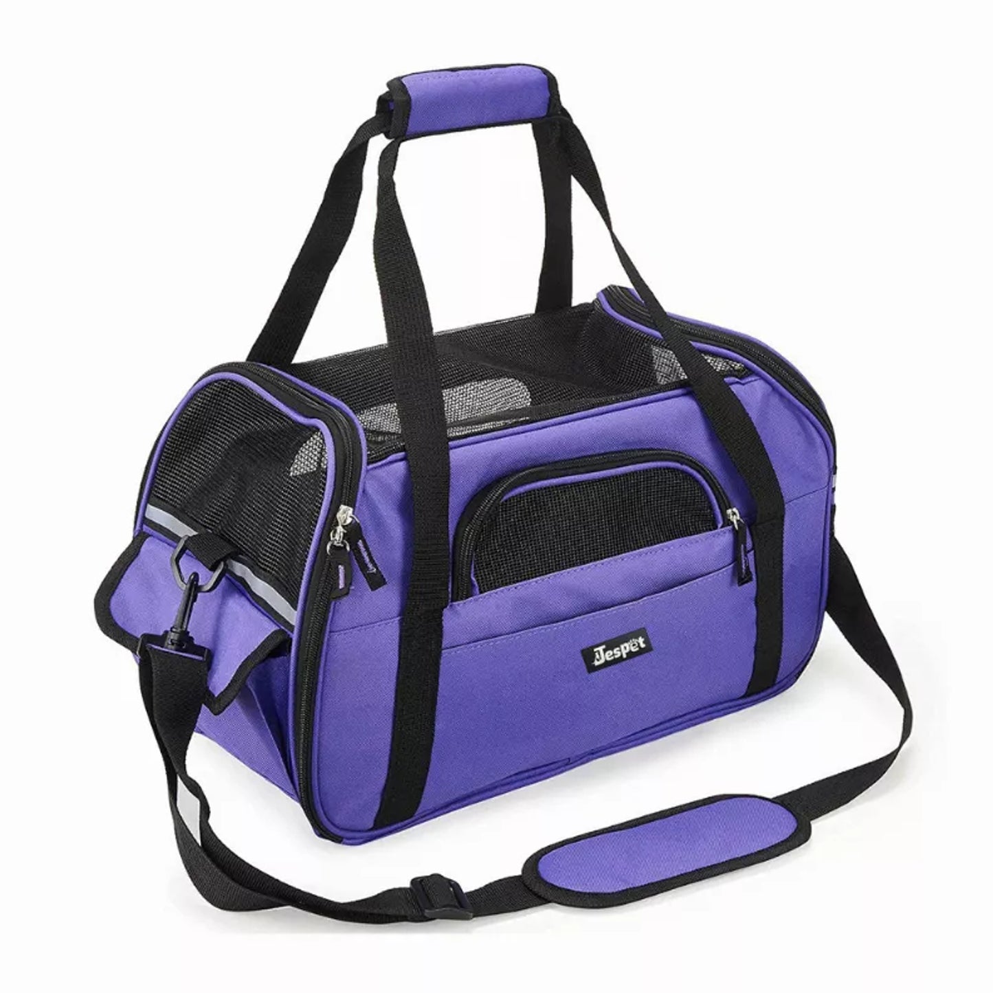 TD JESPET Airline Approved Cat and Dog Carrier Soft-Sided Collapsible Travel Handbag for Small Dogs Cats Car Seat Pet Carrier