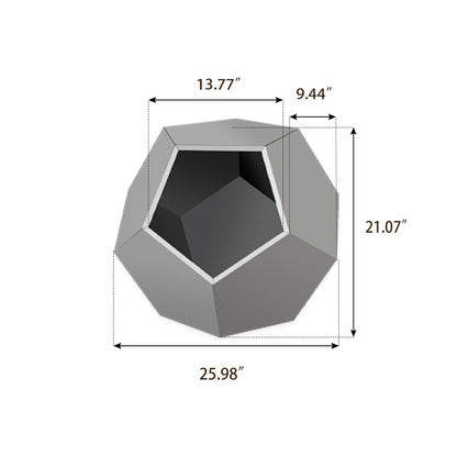 25.98"Modern Pet Furniture Cat Carrier  Side Table, Sofa Side Table, Planter MDF Multifunctional Furniture, Cement Gray