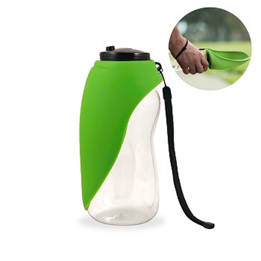 TD Automatic Eco-Friendly Fold-A-Bowl Portable Silicone Pet Food and Water Bowl for Outdoor Animals