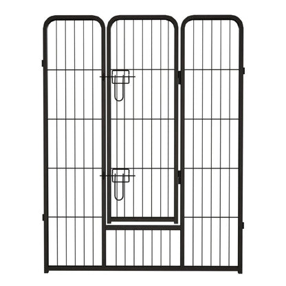 Dog Playpen, 40 Inch 8 Panels Puppy Playpen, Dog Exercise Pen for Large/Medium/Small Dogs, Foldable Dog Pen with Doors for RV
