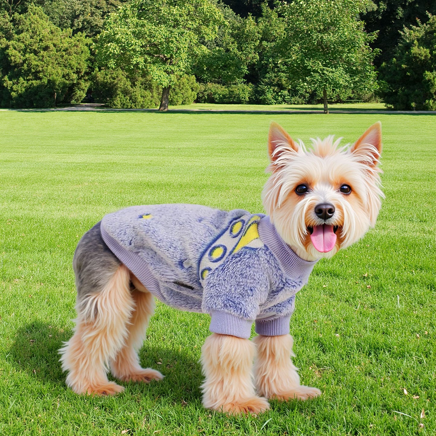 Warm Winter Dog Jumpsuit Soft Velvet Puppy Sweater Reflective Breathable D2008