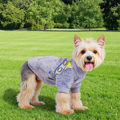 Warm Winter Dog Jumpsuit Soft Velvet Puppy Sweater Reflective Breathable D2008
