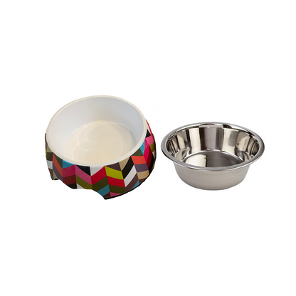 TD Cutie Small Plastic Dog Bowl Eco-Friendly Bottle-Shaped Pet Feeder for Indoor Water & Feed for Small Animals