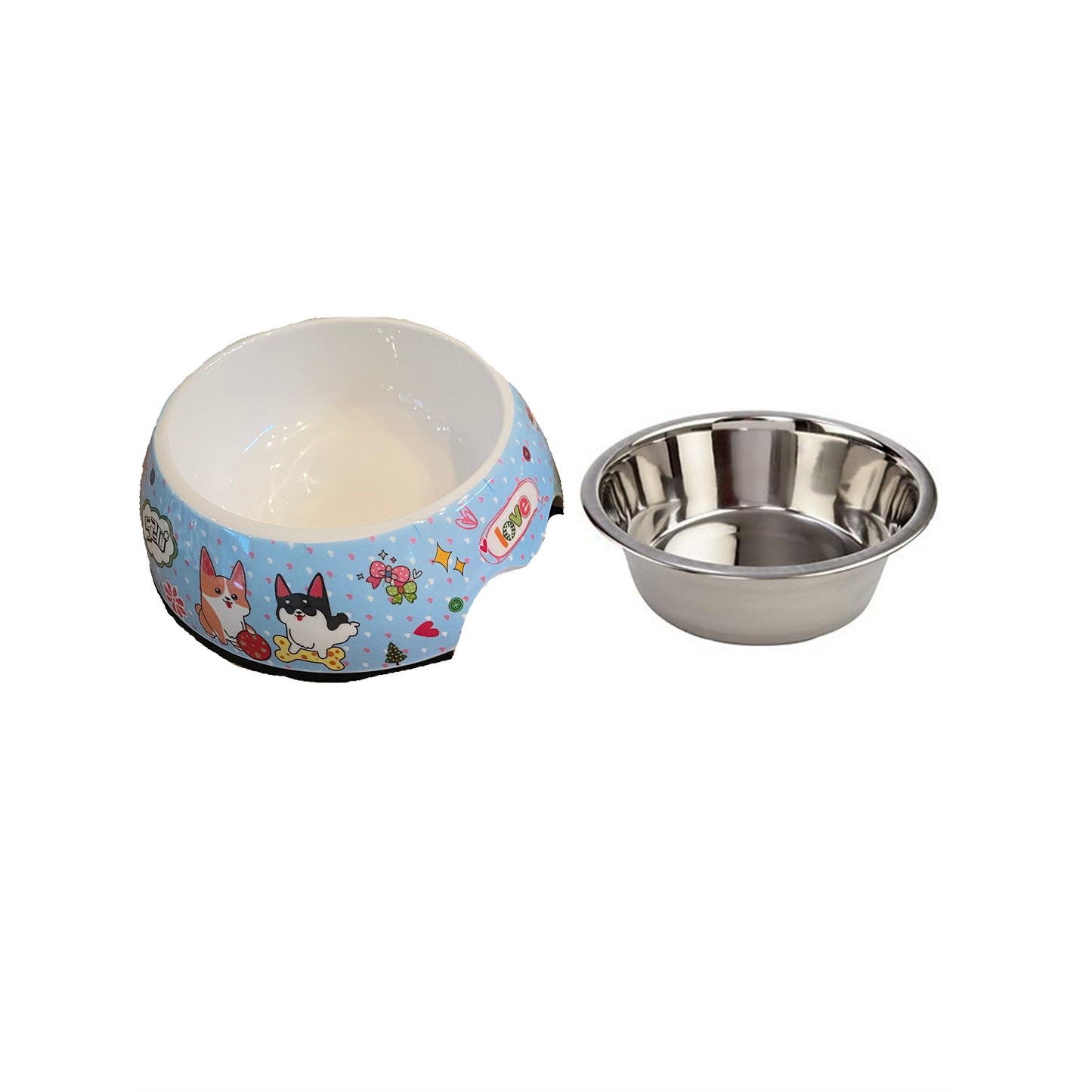 TD Cutie Small Plastic Dog Bowl Eco-Friendly Bottle-Shaped Pet Feeder for Indoor Water & Feed for Small Animals