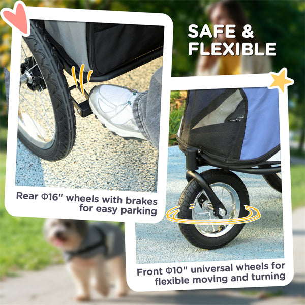 Foldable Dog Stroller Convenient Pet Stroller with Key Features