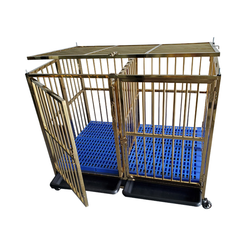 United States WAREHOUSE 7 DAYS to DOOR Metal and Glass Puppy Whelp Ing Box Large Aluminum Dog Elevated Whelp Ing Box with Fence