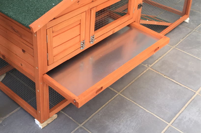 Easy Cleaning Wooden Poultry Hutch Rabbit Cage Waterproof Chicken Coop Hen House with Nesting Box for Yard