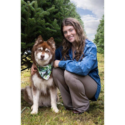 TD Evergreen Explorer Dog Bandana Stylish Pet Clothes for Dogs