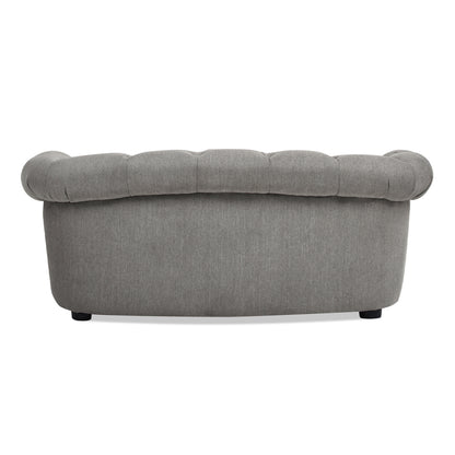 36.5" Chesterfield Dog Sofa Bed, Medium, Uptown Gray Stain Resistant High Performance Polyester