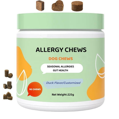 Brand Prebiotics Probiotic Chews Dogs Immune Support Gut Health Digestive Enzymes Allergies Itchy Relief Treats Pet Supplements