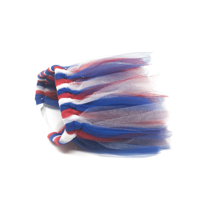TD XS Size Dog Tutu Skirt in Red/White/Blue for 4th of July Pet Clothes