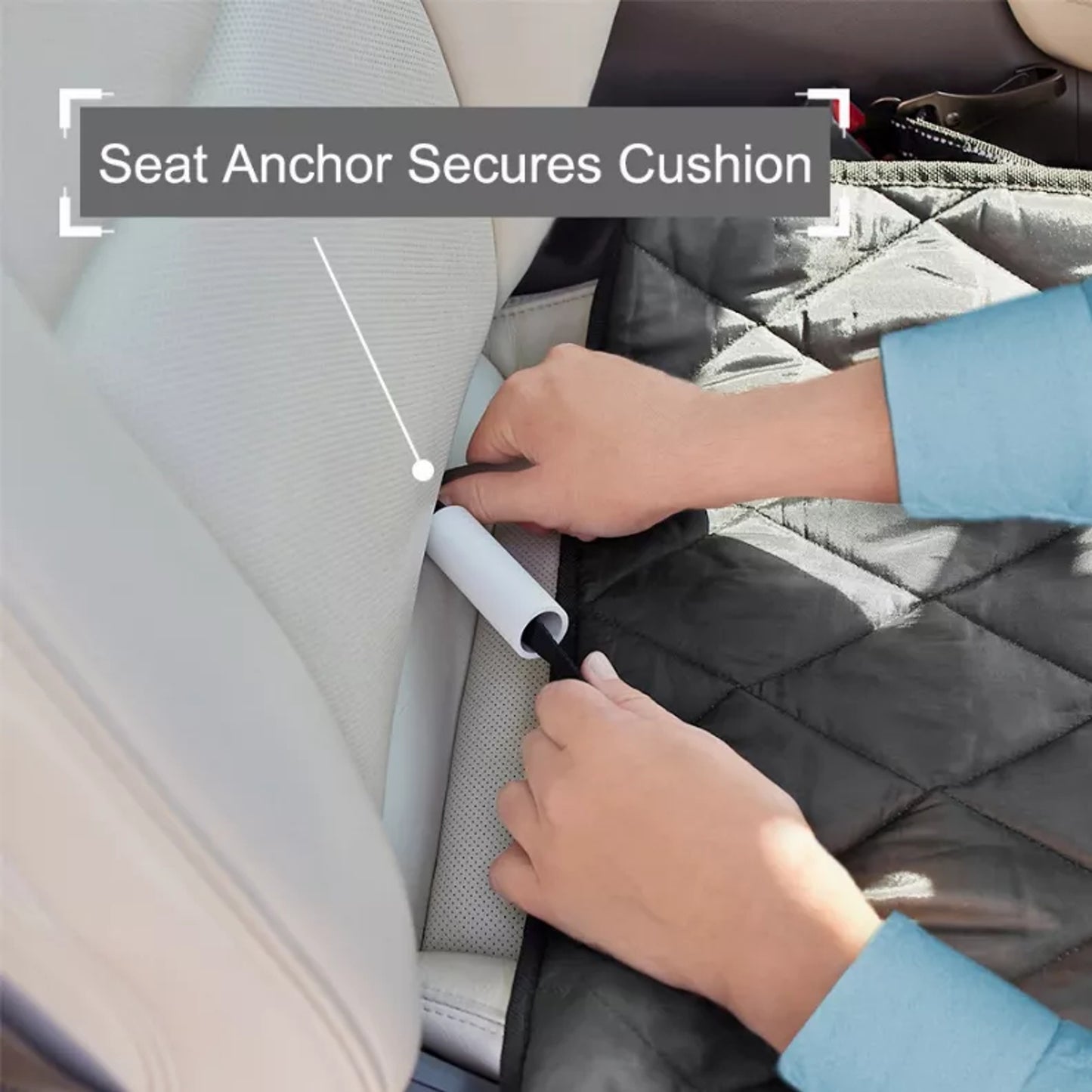 TD GOOPAWS Waterproof Dog Front Car Seat Cover Scratch Proof and Non-Slip Durable Pet Seat Cover for Cats for Trucks and SUVs