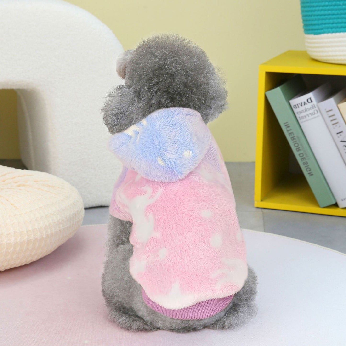 Warm Winter Dog Hoodie Soft Velvet Puppy Sweater Reflective Breathable