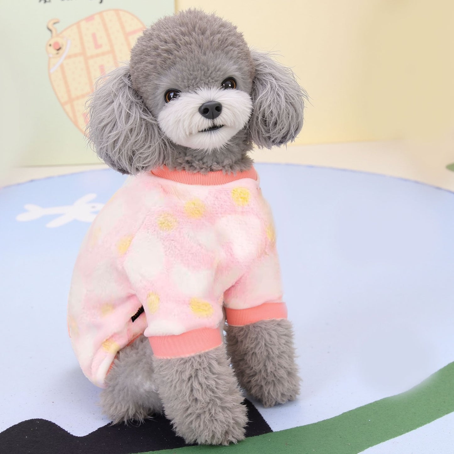 Dog Pajamas Soft Breathable Cozy Pet Jumpsuit Keeps Pets Warm & Comfortable