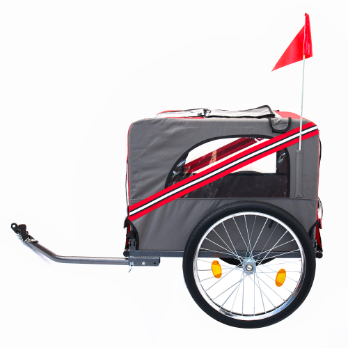 Heavy Duty Outdoor Foldable Utility Pet Stroller Comfortable Bicycle Trailer FCJ Dog Carriers