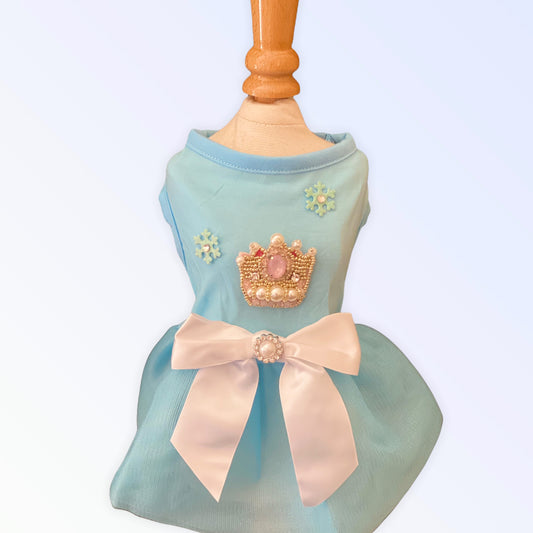 TD Pet Clothes Snow Queen Dress
