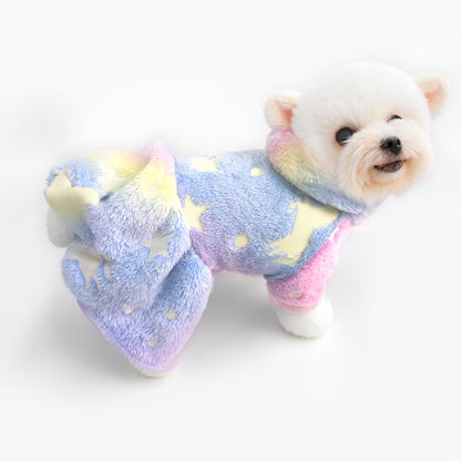Warm Winter Dog Skirt Soft Velvet Puppy Clothes Reflective Breathable