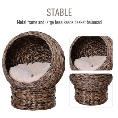 19.75" L X 16.5" W X 23.5" H cat Bed with Upholstered, cat Basket Bed cat House
