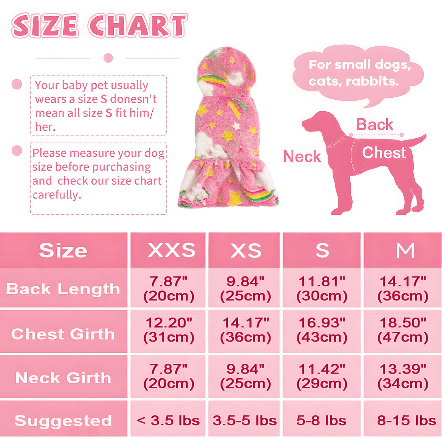 Warm Winter Dog Skirt Soft Velvet Puppy Clothes Reflective Breathable