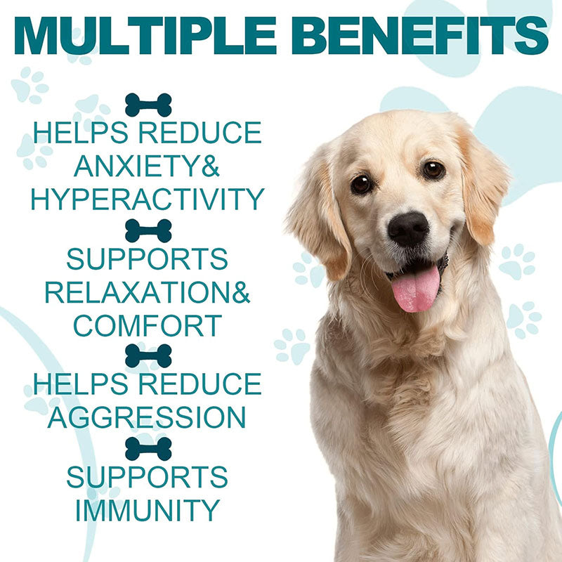 AONAI Calming Soft Chews for Dogs Anxiety and Stress Relief Healthy Sleep Supplements with Vitamins Pet Health Care