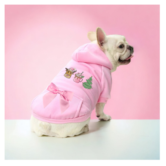 TD Pet Clothes Reindeer Fun Dog Hoodie XS to XXL Halloween Accessory for Cats and Pets Breathable Design