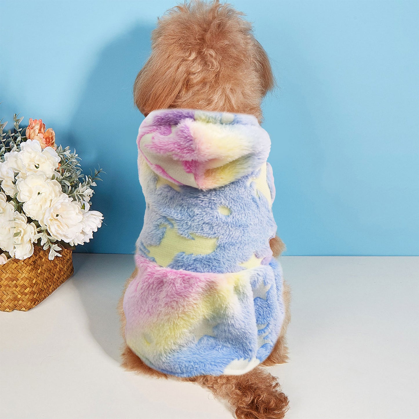 Warm Winter Dog Skirt Soft Velvet Puppy Clothes Reflective Breathable
