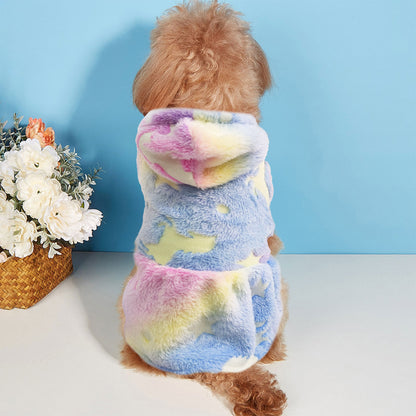 Warm Winter Dog Skirt Soft Velvet Puppy Clothes Reflective Breathable