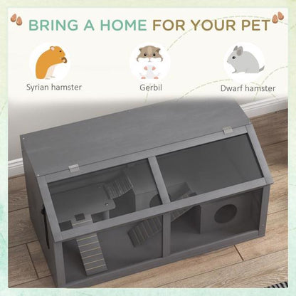 Wooden Hamster Cage